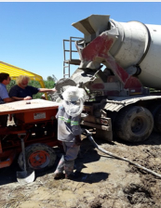 Concrete works for mining infrastructure foundations